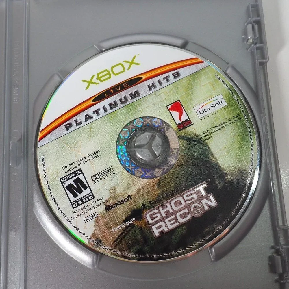 Tom Clancy's Ghost Recon- Platinum Hits (Microsoft Xbox, 2002) CIB‎